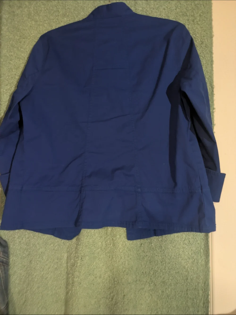 Chico's Royal Blue Military-Style Field Jacket